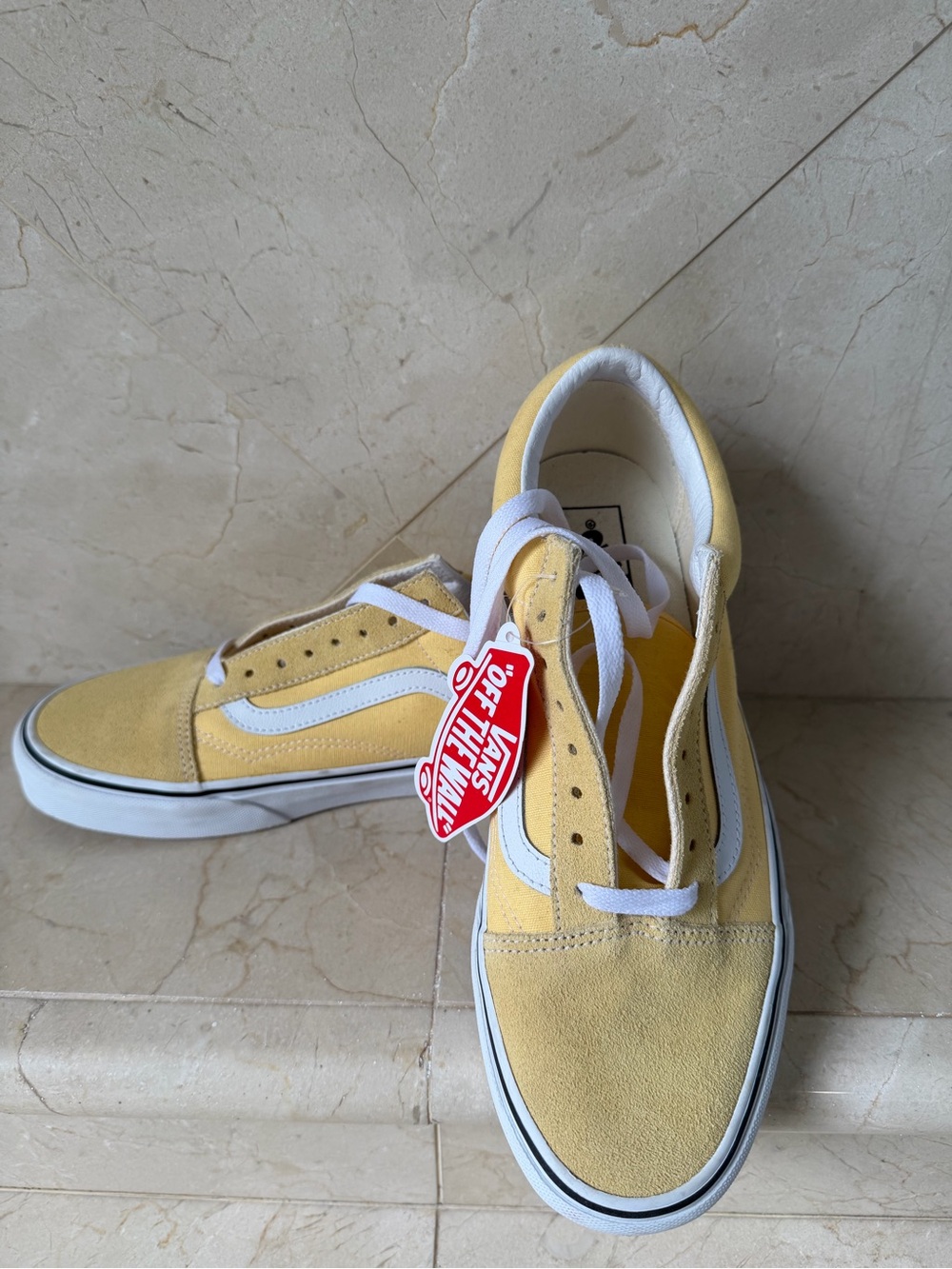 Vans Old Skool Sneakers in Yellow and White